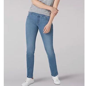 Lee mid rise aculpting pull on jeggings jeans denim sz 18 legging
